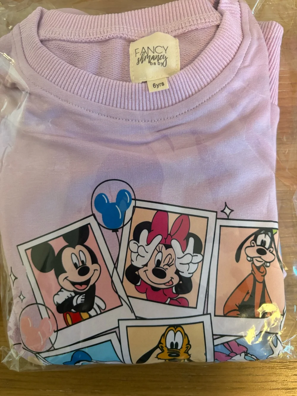 Disney Lilac Kids Mickey & Friends Sweatshirt and Bike Legging Set